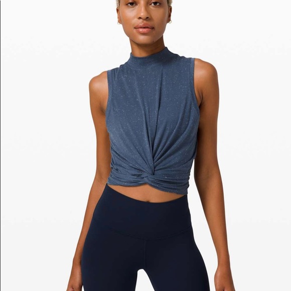 lululemon athletica Tops - Lululemon Time to Restore Mock Neck Tank